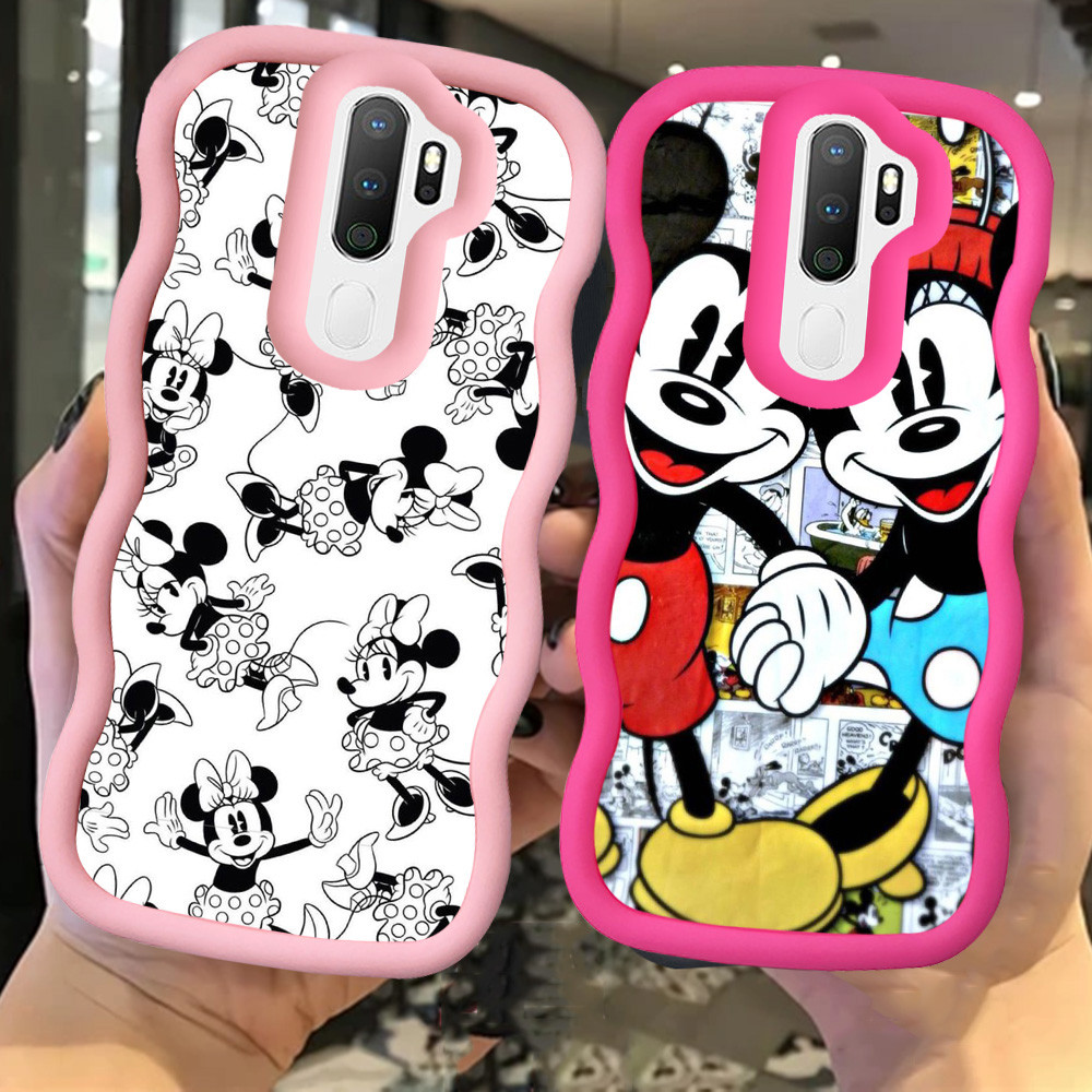 MERAH Z-19 Mickey Mouse Red Black Pink Casing สําหรับ OPPO A9 F11 A5 2020