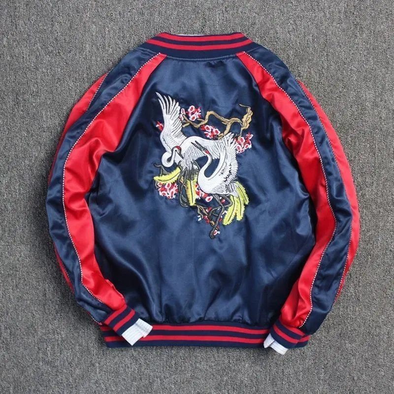 Social Embroidered Slim Same Style Jacket Guy Student Spirit Baseball Uniform Korean Coat Celebrity