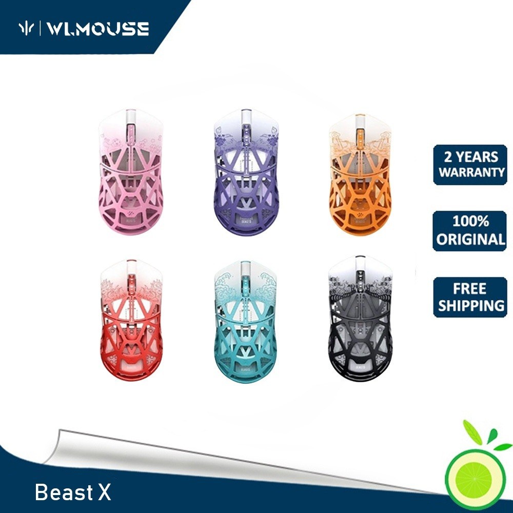 Wlmouse Beast X เมาส์แมกนีเซียมอัลลอย น้ําหนักเบา เซนเซอร์ 3395
