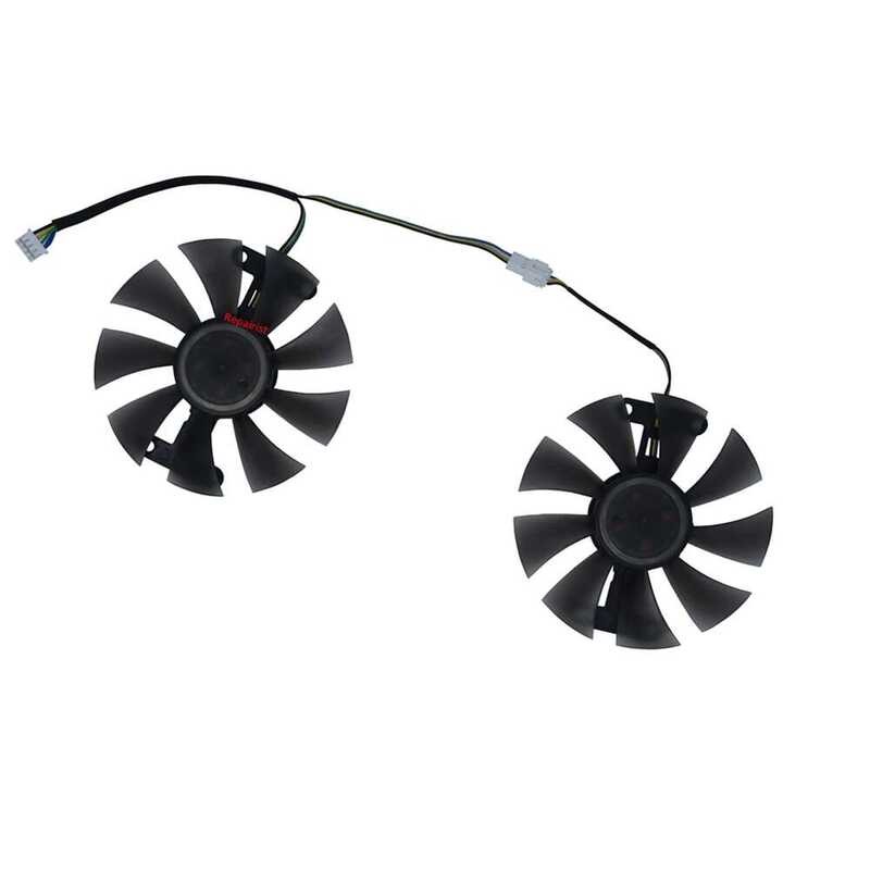 ▥ 2ชิ้น/เซ็ตพัดลมการ์ดแสดงผล Fl801512vb ตัวทำความเย็น GPU สำหรับ SJS AMD Rx580 RX 580 8Gb รุ่นส
