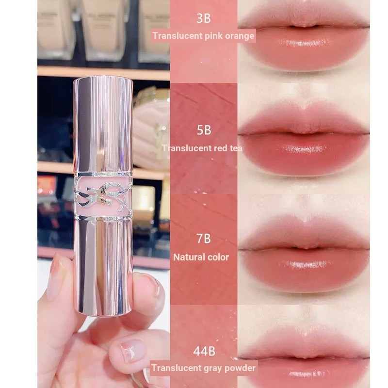 ️ เคาน์เตอร์ในประเทศ YSL Powder Tube Lip Balm Water Feel 7b Natural Color/5b Translucent Red Tea/3b