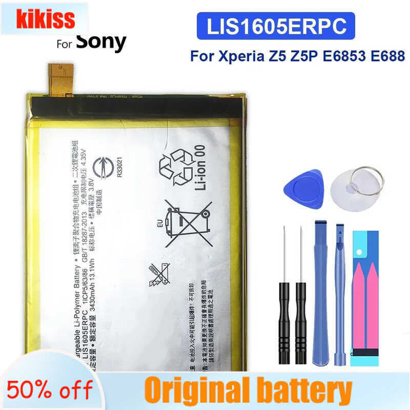 แบตเตอรี่ LIS1605ERPC 3430mAh สำหรับ Sony Xperia Z5P Z5 Plus Premium Dual E6883 E6853