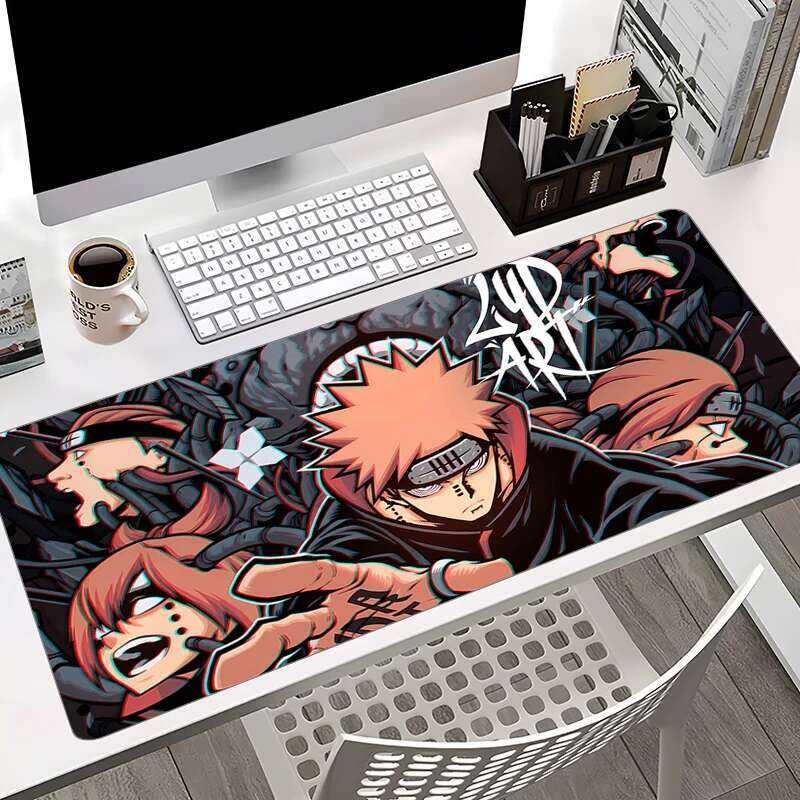 แผ่นรองเมาส์สีดํา HD Custom Anti Slip Gaming ตาราง Narutos แล็ปท็อปตกแต่งพรม Gamer คีย์บอร์ด Pad 900×400 อะนิเมะขนาดใหญ่ Mousepad ราคา ถูกที่สุด ดีลบีเคเค แกลเลอรีภาพที่ 2