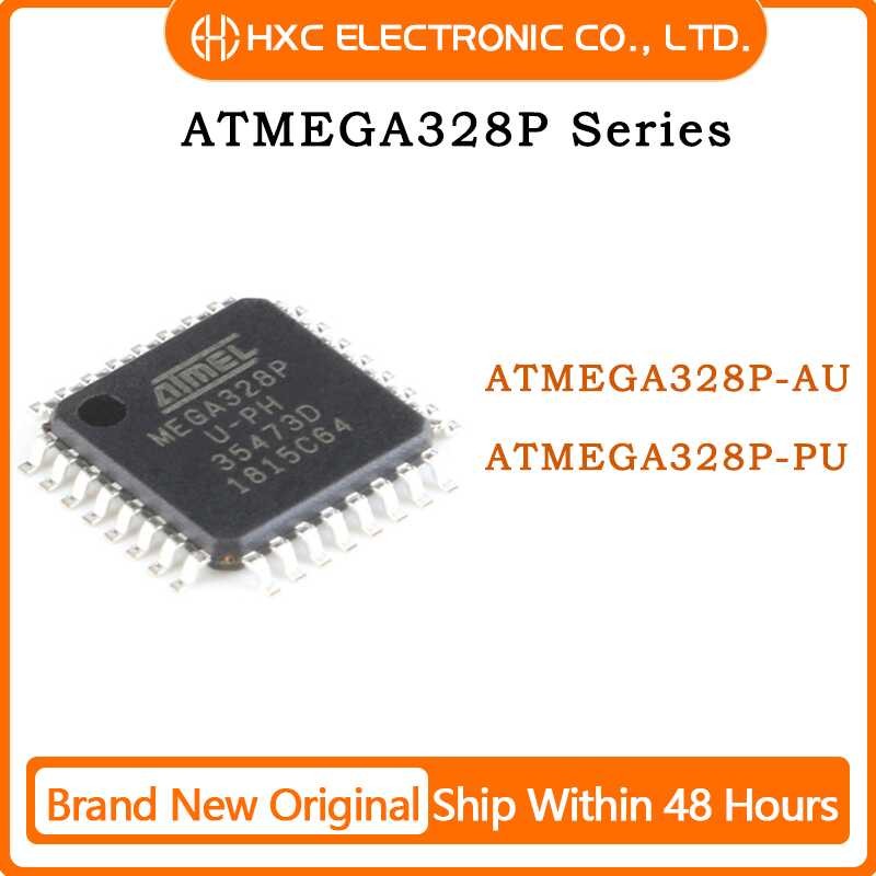 ❤ 5 / 10 ชิ้น Atmega328p Atmega328p-Au Qfp32 Atmega328p-Pu Dip28 ชิปใหม่เดิม IC