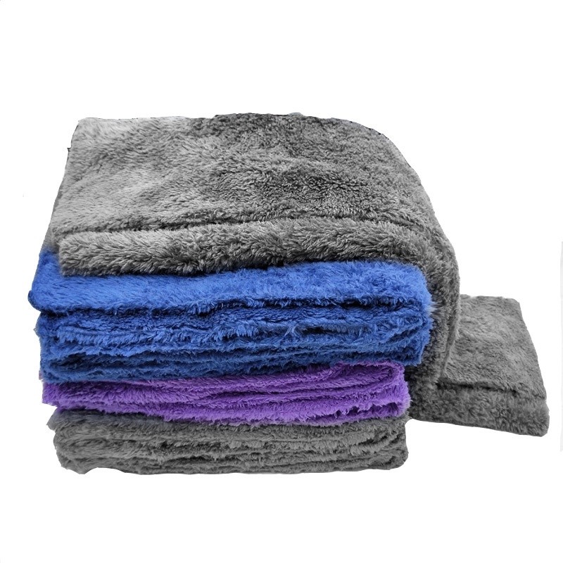 ในสต็อก Super Absorbent Ultra Soft Edge-less Microfiber Car Detailing Towel Wash Cleaning Drying Clo