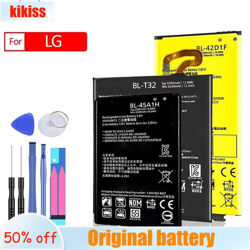 BL-49SF BL-42D1F BL-T32 BL-51YF BL-53YH แบตเตอรี่สำหรับ LG G2 G3 G4 G5 G6 G7 G8 ThinQ G3S G3c มินิ H