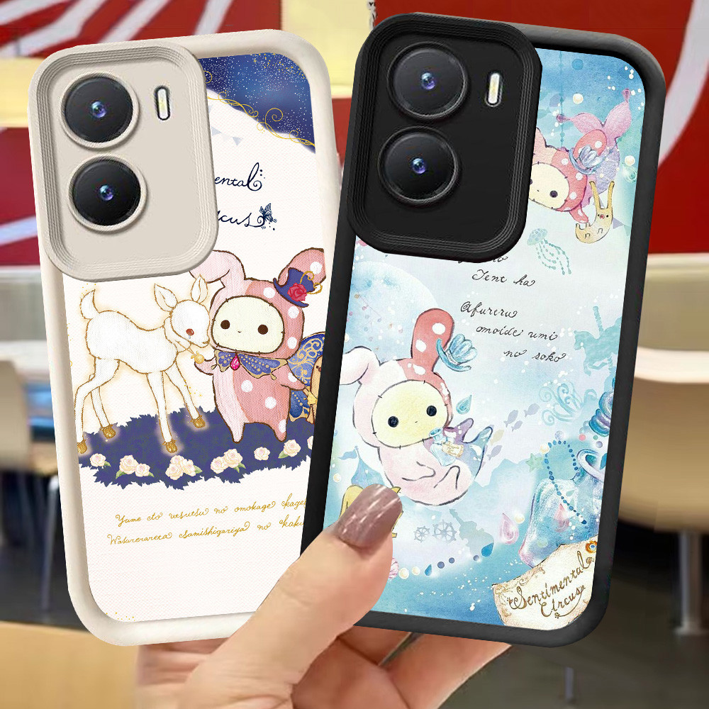 XI13 Sentintal Circus Casing สําหรับ VIVO Y33e IQOO Z9X 13 Z9 Y75 Y83 Y01 Z10 Y73 V17 5G สีดําสีขาว