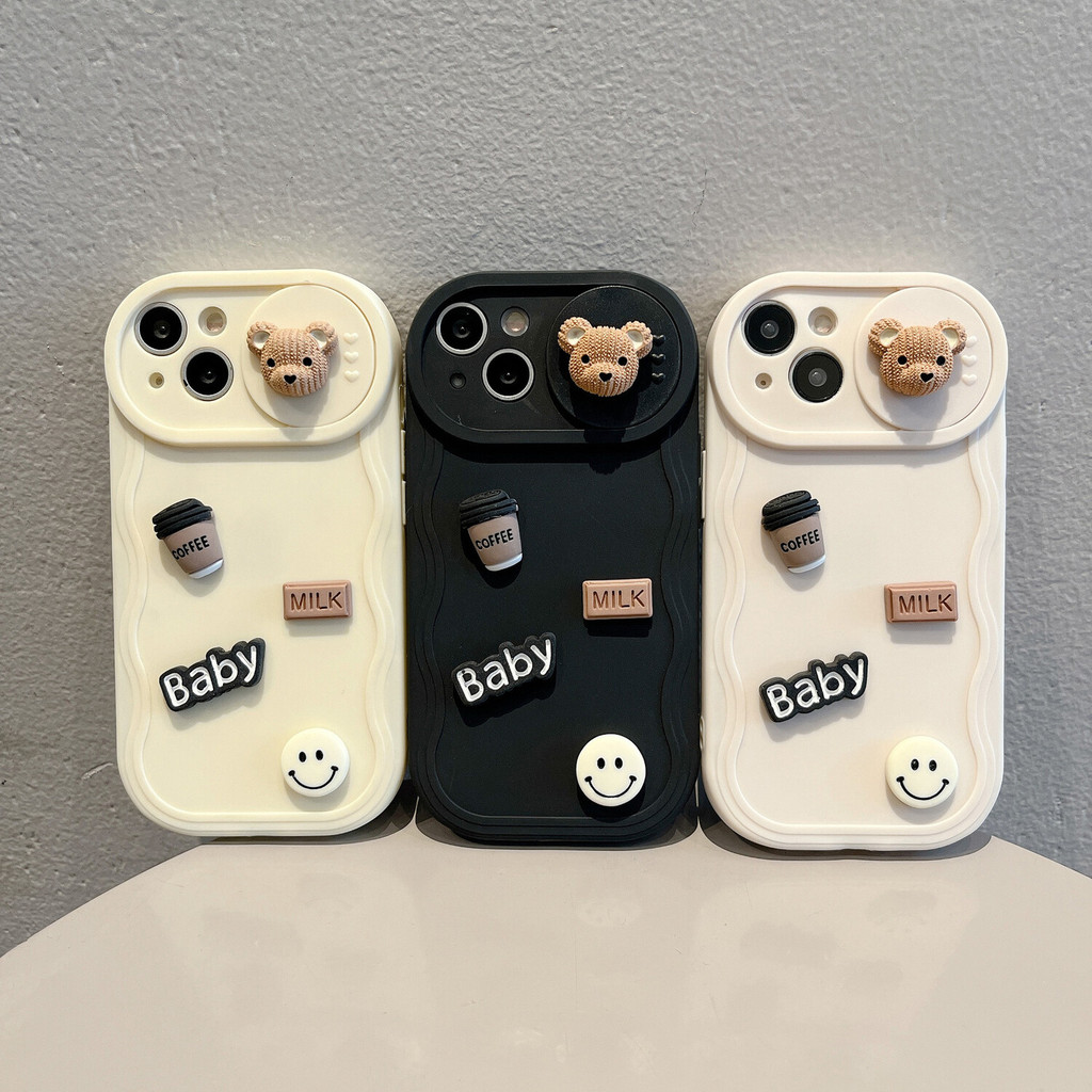 Wave Push Window เหมาะสําหรับ Apple 1 5/3 Coffee Bear dy Handmade Soft Shell PHOE 6 เครื่อง