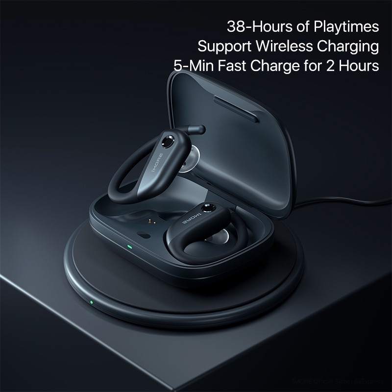 1more FIT OWS หูฟังบลูทูธไร้สาย S50 5.3 DLC เวลาเล่น 38 ชั่วโมง IPX7 กันน้ํา ไมโครโฟน 4 ตัว DNN