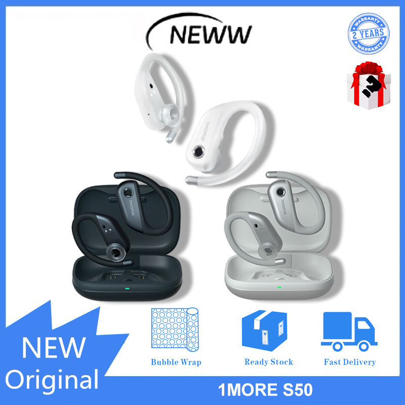 1more S50 หูฟังบลูทูธ แบบเปิด พร้อมที่แขวนหู ระยะไกล