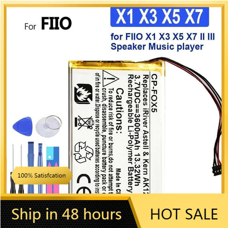 FIIO X1 X3 X5 X7 II ลำโพงเครื่องเล่นเพลง 3500 mAh แบตเตอรี่ 0