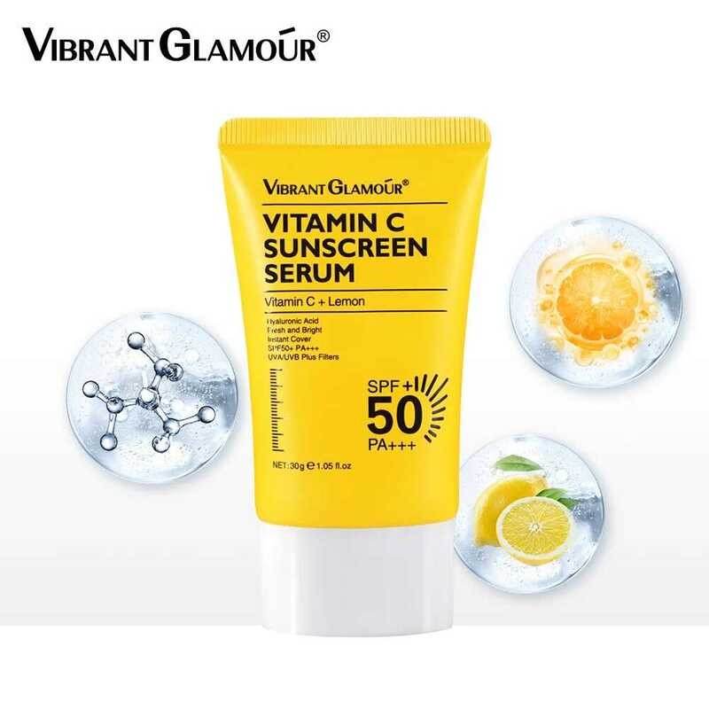 ▥ เซรั่มกันแดด50x ซี3x เซราไมด์ให้ความชุ่มชื้นวิตามินซี30ก. มีชีวิตชีวา SPF 50 + PA +++ UVB