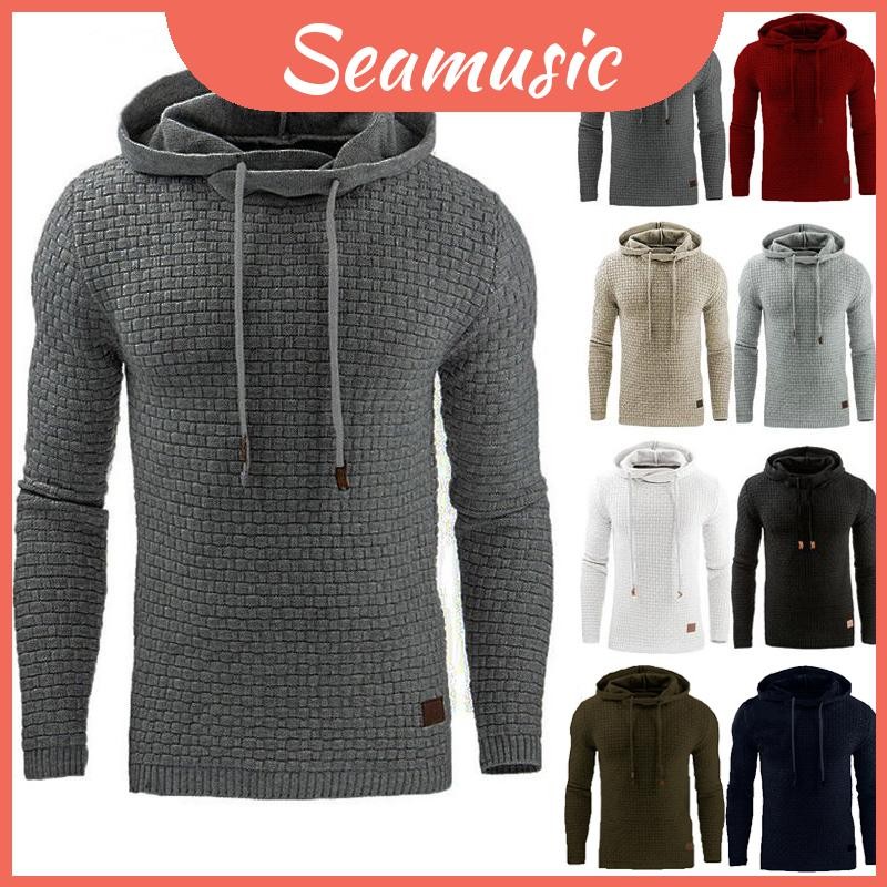 เสื้อสเวตเตอร์มีฮู้ด Mens Warm Sweatshirt Coat In Soft Material Perfect Casual Wear For