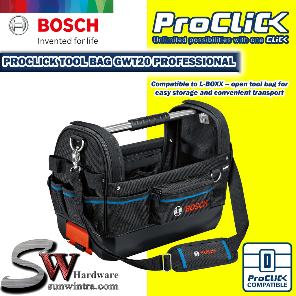 Bosch ProClick Tool Bag GWT 20 Professional 1600A0265Z Tool Bag GWT20
