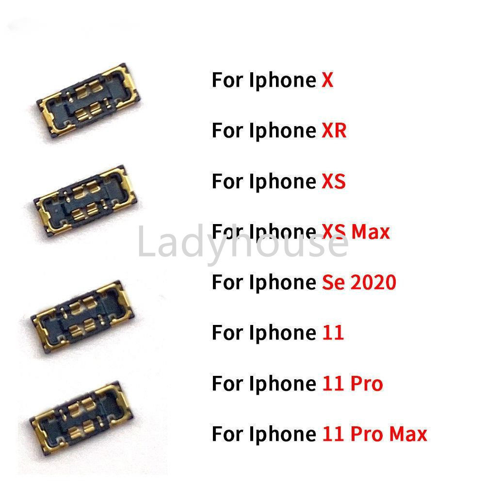 แบตเตอรี่ FPC Connector สําหรับ Iphone 11 Pro Max Se 2020 X XR XS Max บนเมนบอร์ดแบตเตอรี่ FPC Connec