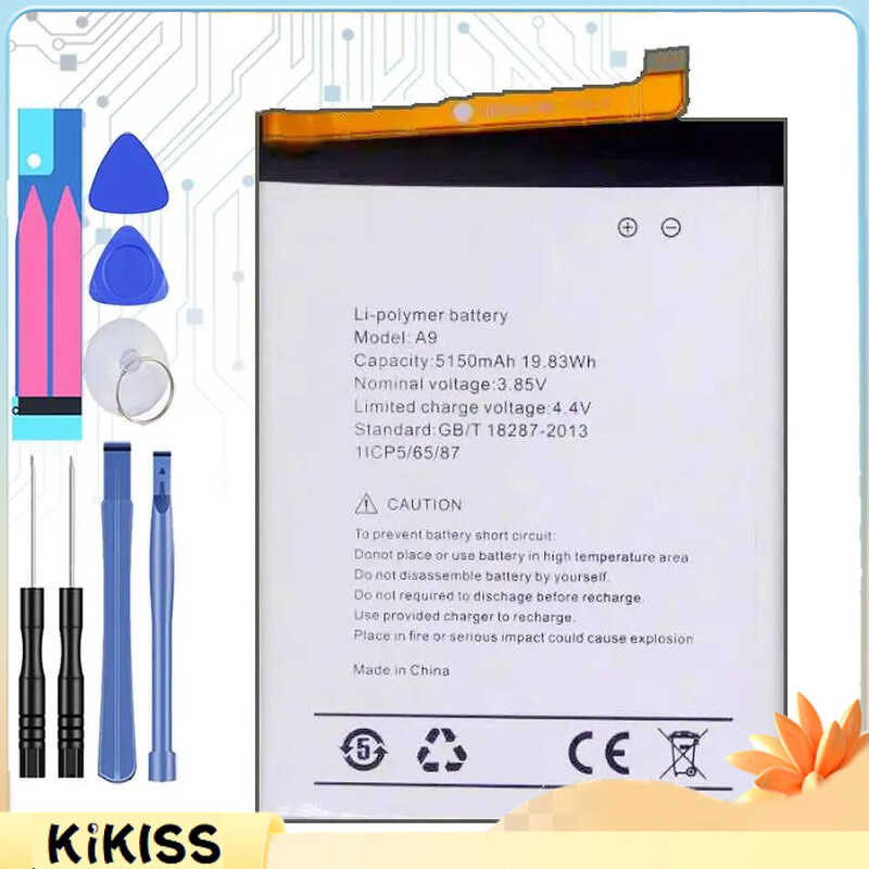 เปลี่ยนแบตเตอรี่ For UMI Umidigi A9 19.83Wh A9 5150mAh