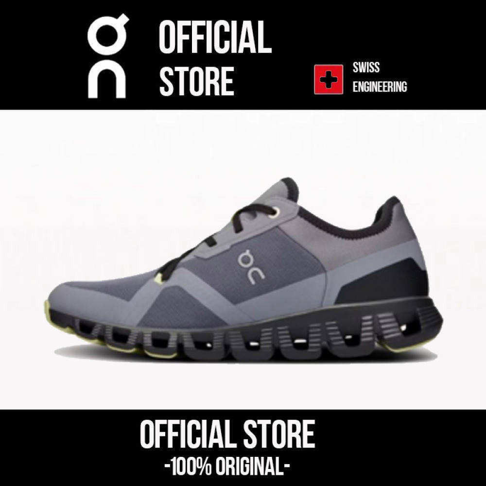 On Running Cloud X3 AD men and women sneakers breathable and cushioned sports shoes Gray【On Running flagship store】