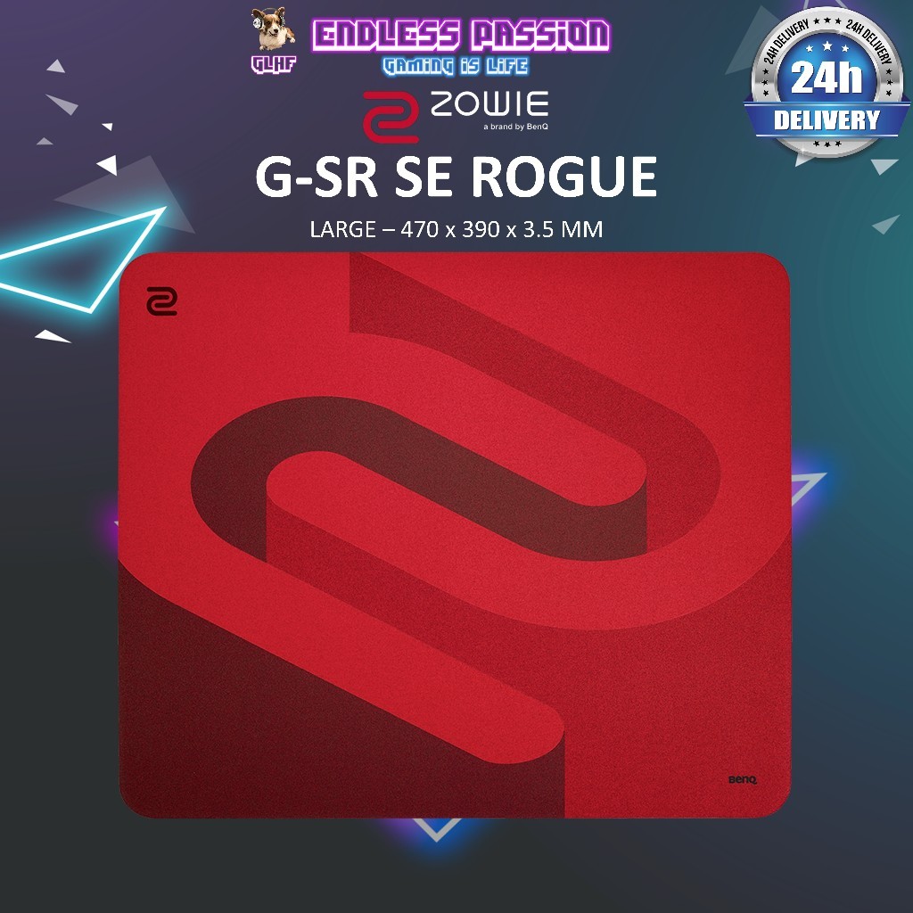 Benq Zowie G-SR SE Rouge แผ่นรองเมาส์สําหรับเล่นเกมสําหรับ Esports