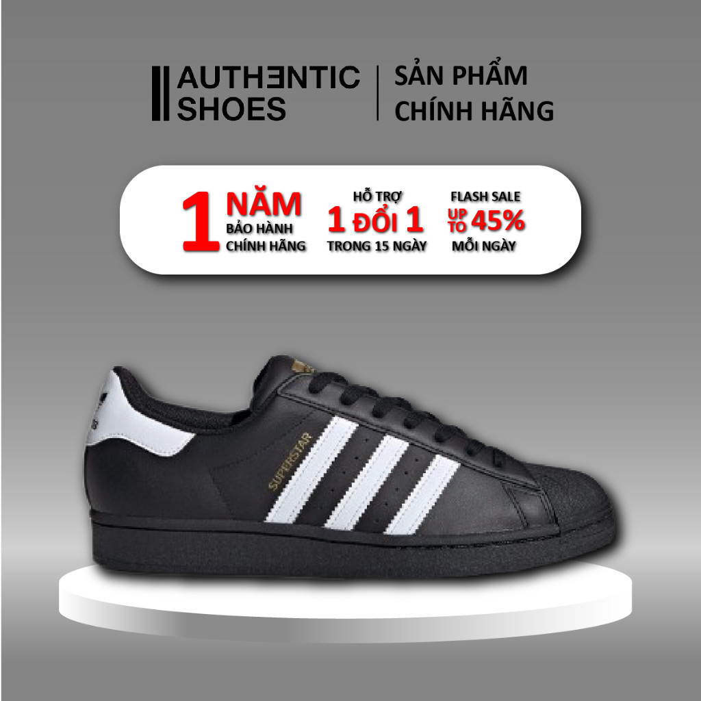 | แท้ แท้ | รองเท้าผ้าใบ Adidas SuperstarCore Black White EG4959