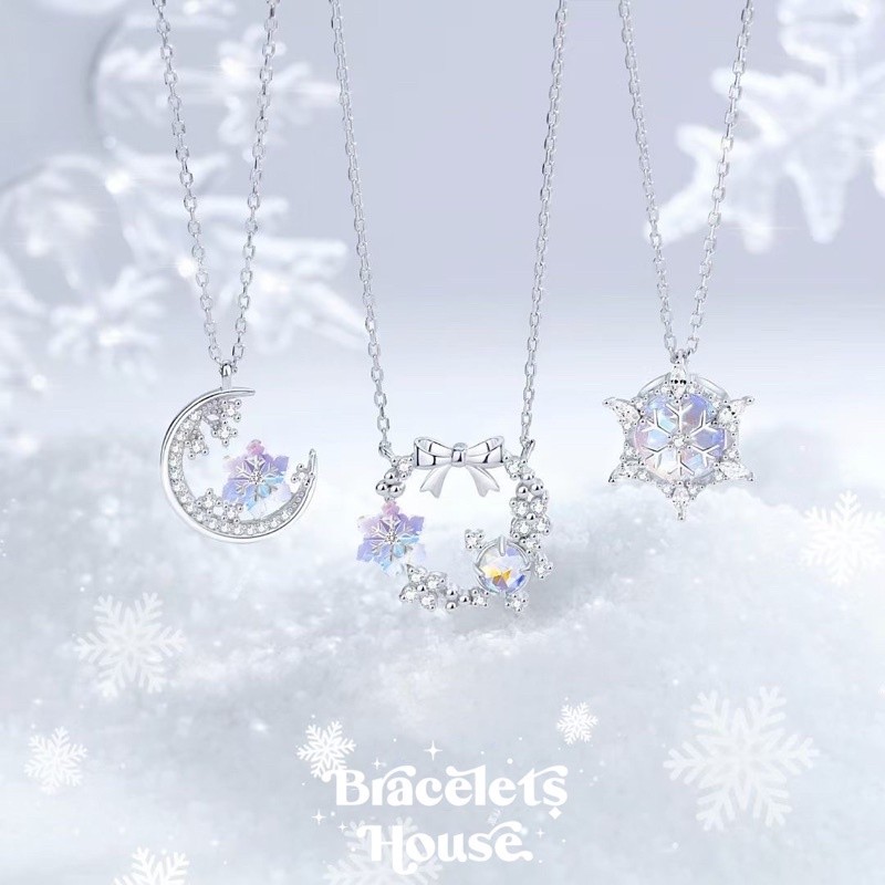 Braceletshouse   ลด 100.- ใส่โค้ด WW2VA สร้อยคอเงินแท้ 92.5 % Merry Christmas Collection ส่งฟรี EMS