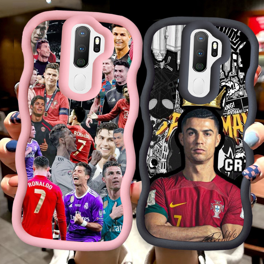 MERAH Z-62 Cristiano Ronaldo Red Black Pink Casing สําหรับ OPPO A9 F11 A5 2020