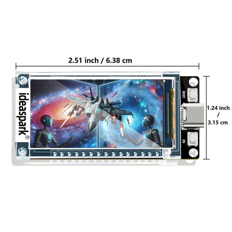 ❤ Ideastark® Esp32 16Mb Development Board 1.9 นิ้ว St7789 170X320 จอแสดงผล TFT Lcd
