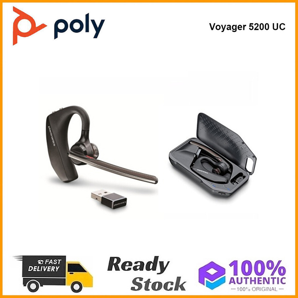 Original Plantronics Voyager 5200 UC หูฟังบลูทูธลดเสียงรบกวนหูฟังกีฬา