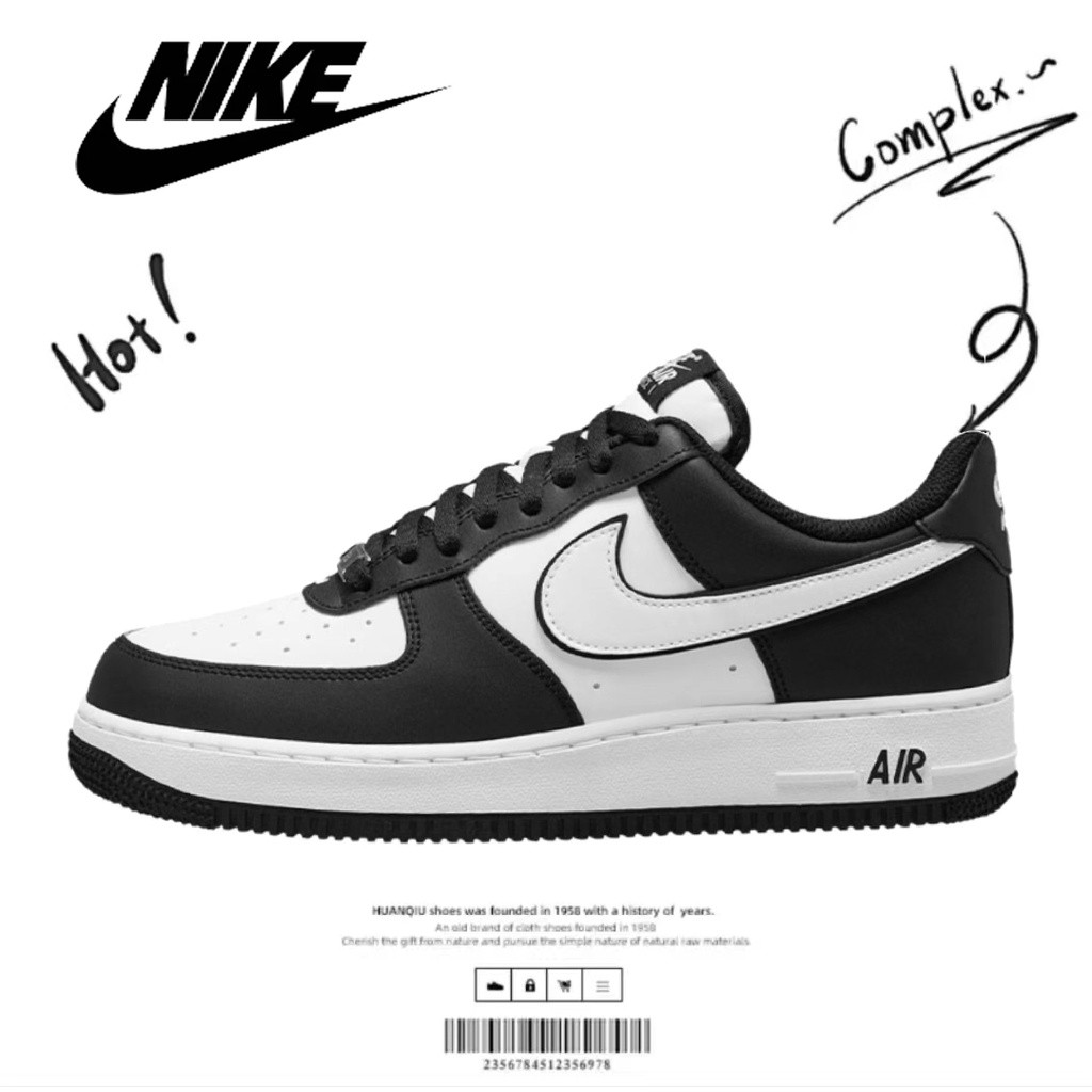 ของแท้100% Nike Air Force 1 Low "Panda" รองเท้าผ้าใบ DV0788-001