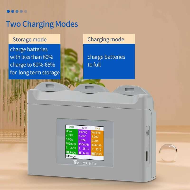 ▥ 3-Way Battery Charger สําหรับ ชาร์จ Hub Power Bank แบตเตอรี่ชาร์จบัตเลอร์สําหรับ DJI NEO Dron