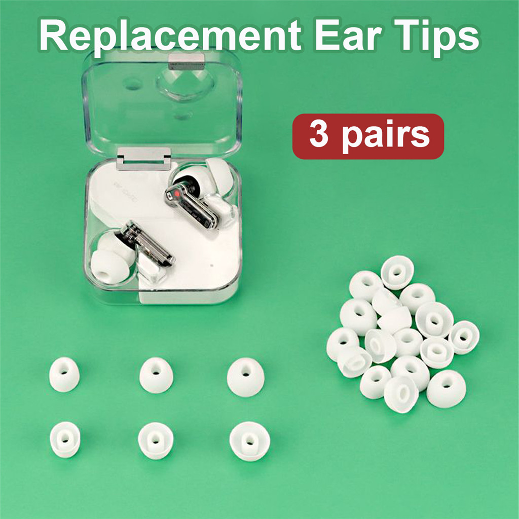สําหรับ Nothing Ear(1) / Nothing Ear(2) / Nothing Ear(A) ซิลิโคนเปลี่ยนเคล็ดลับหู Soft Eartips แผ่นร