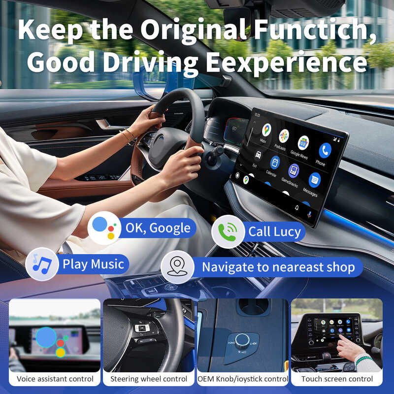 ▥ Leranda C1s Wireless Car เครื่องเล่นมัลติมีเดียสำหรับ Apple Carpet