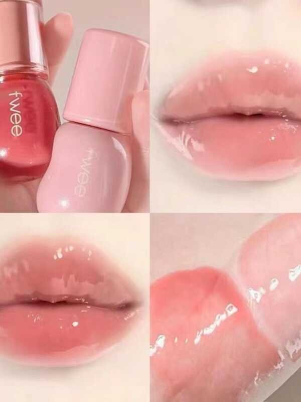 ▣ เกาหลี Fwee 3D Watermelon Moisturizing Lip Glaze ริมฝีปากอวบอิ่มลิป