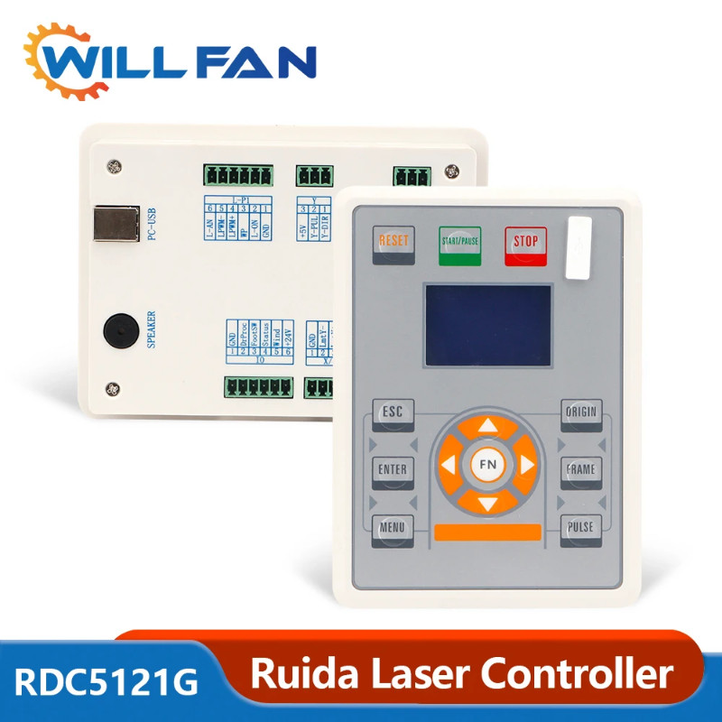 Will Fan Ruida Rdc5121G Co2 Laser Controller Color LCD Panel Mainboard For Co2 Laser Engraving and
