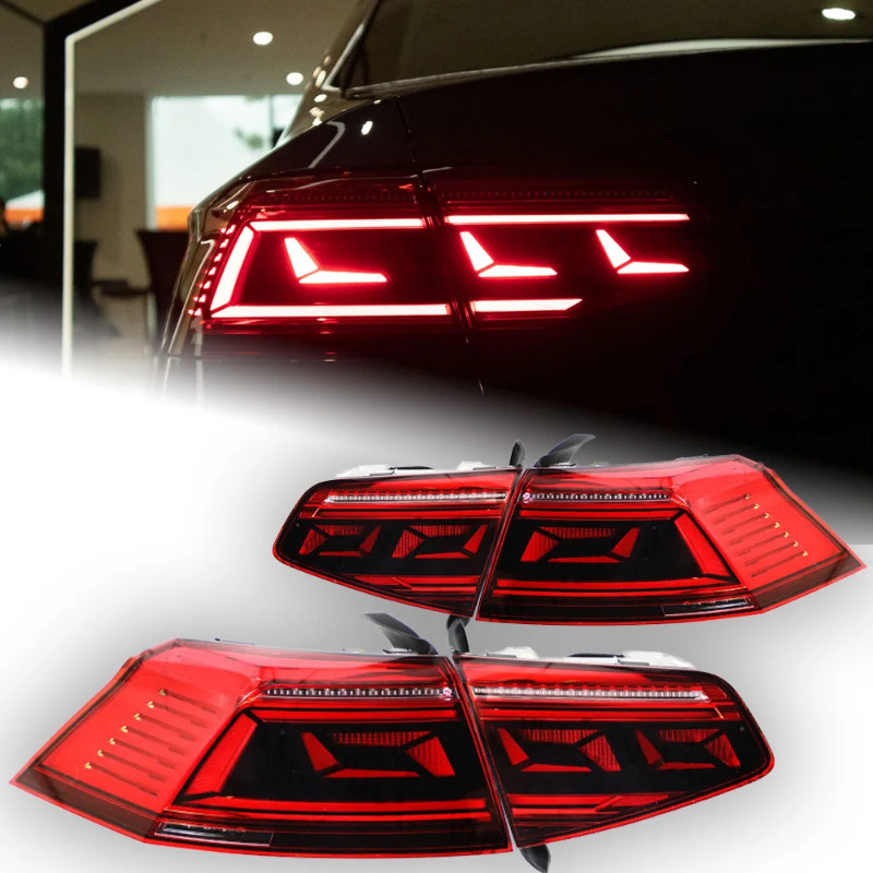 AKD Car Styling for VW Passat B8 Tail Light 2015-2019 Magotan LED Tail Lamp LED DRL Dynami Signal B