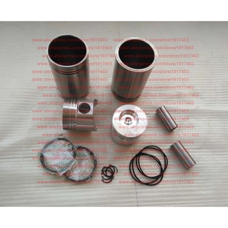 TY2100I.4.1-4A Piston+ TY2100.2-7 Cylinder liner (short type) + Piston ring + Piston pin + Water se