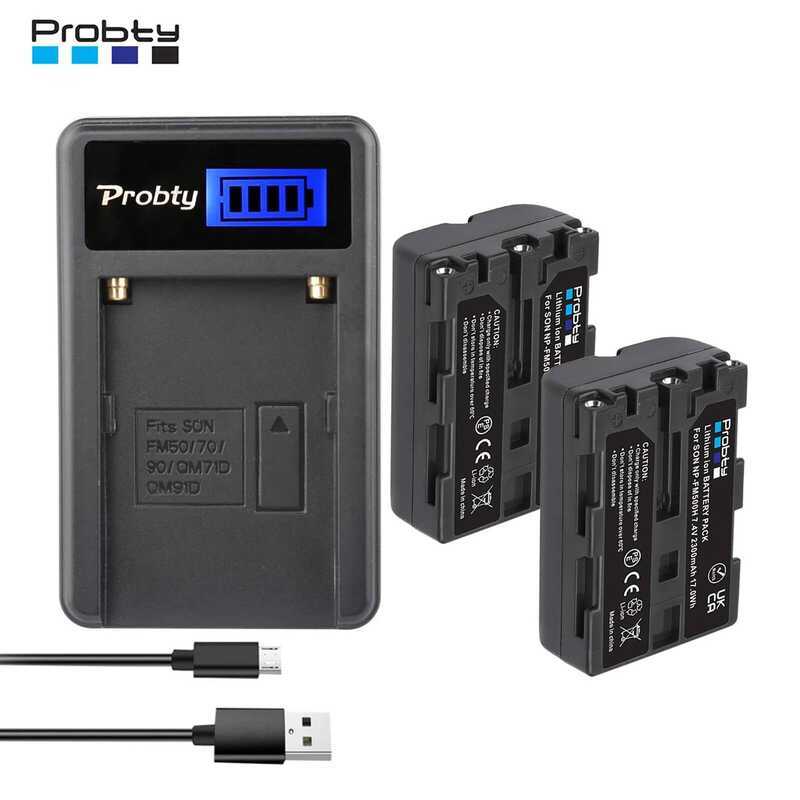 C Np-Fm500h NP Fm500h Camera Battery + LCD USB Charger Port For Sony A200 A200k A200w A300 A350 A45