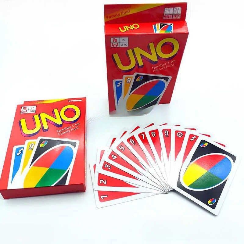 Solitaire UNO เล่นไพ่ UNO การ์ดของแท้ลงโทษ Solitaire การ์ดผู้เล่นหลายคนรวมถึงการ์ดเกมปาร์ตี้เกมกระดา