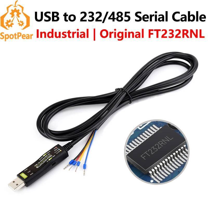 อุตสาหกรรม USB TO RS232/485 (C) UART FT232RNL 2m สําหรับ 3.3V / 5V สําหรับสลับ RS232/RS485 ได้