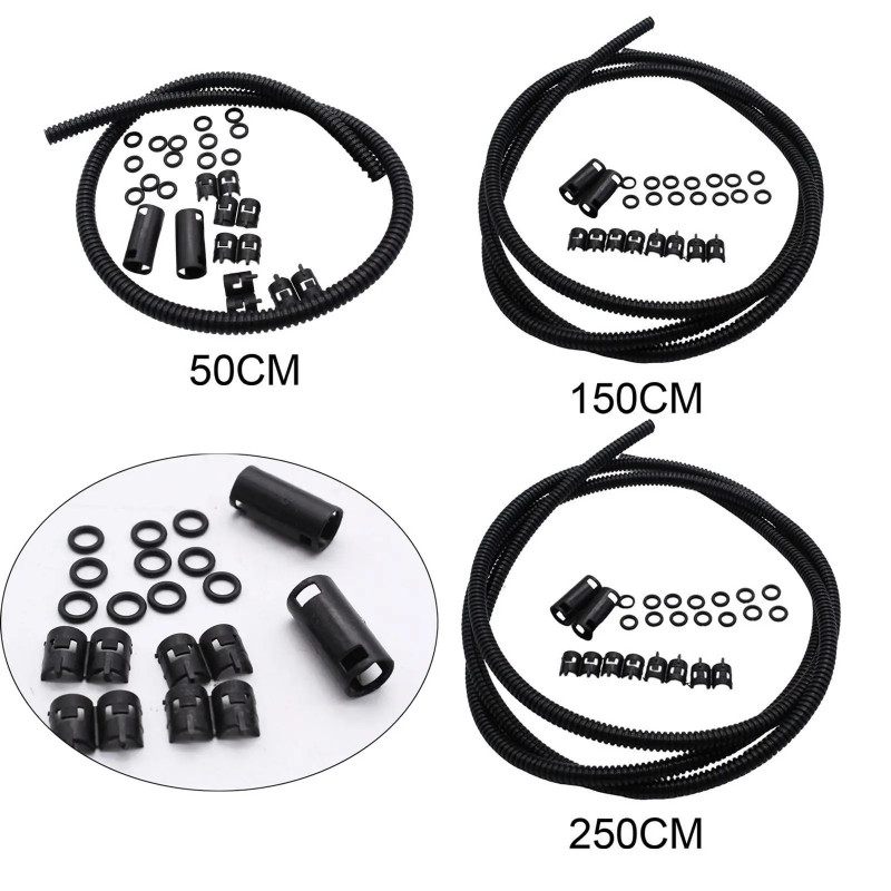 Generic Windshield Washer Hose Kit Spare Part Washer Fluid Hose Repair Kit