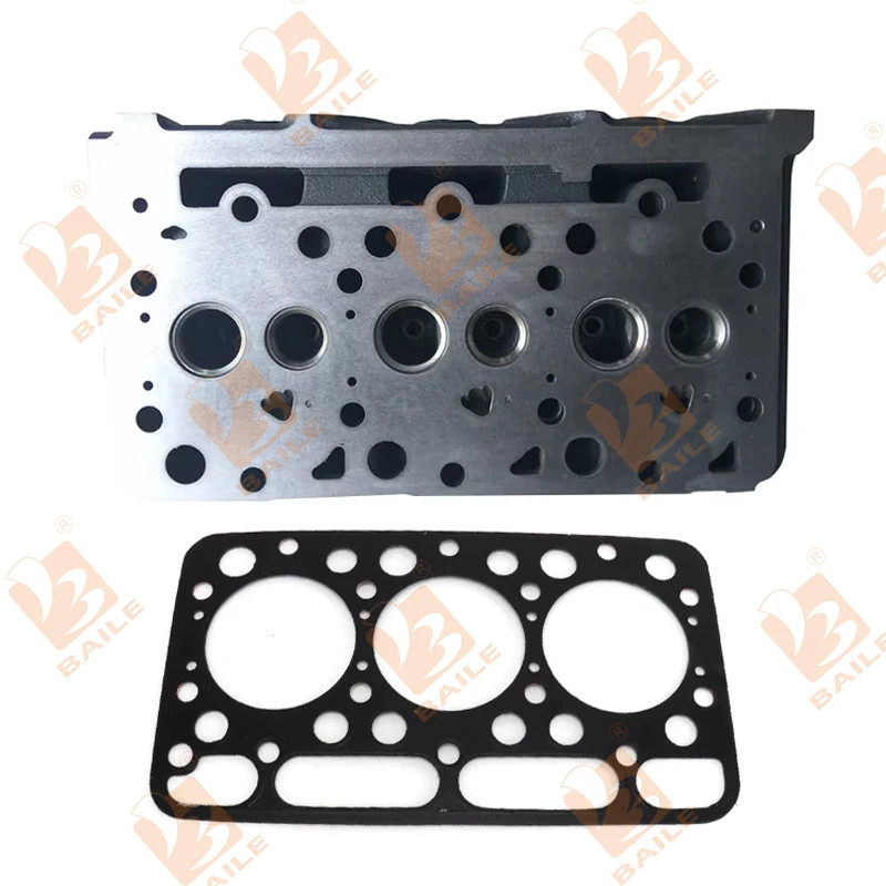 D1503 Cylinder Head +Cylinder Head Gasket For Kubota Overhaul Rebuild Kit