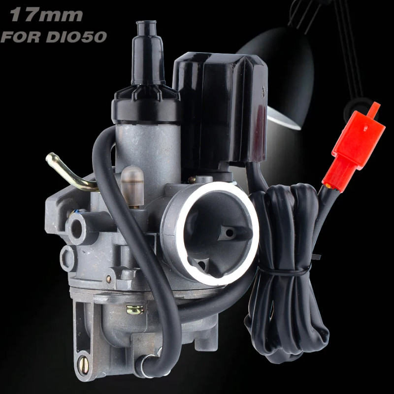 Motorcycle 17mm Carburetor 2 Stroke Engine Carb For Honda AF34 AF35 JULIO50 LEAD50 50cc DIO50 ZX50