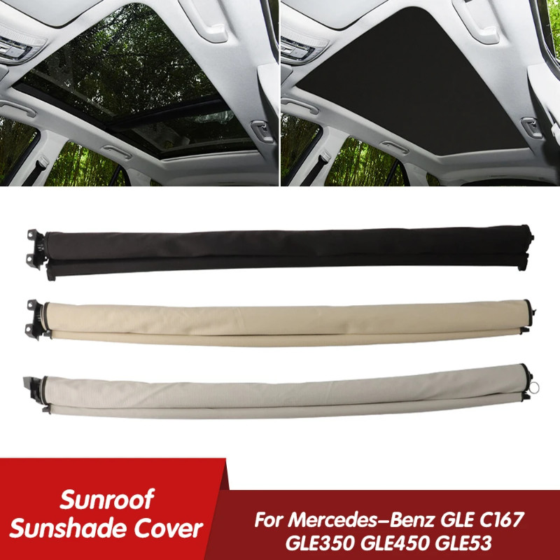 Skylight Roller Blind Assembly For Mercedes-Benz GLE C167 GLE350 GLE450 GLE53 AMG Coupe Car Panoram