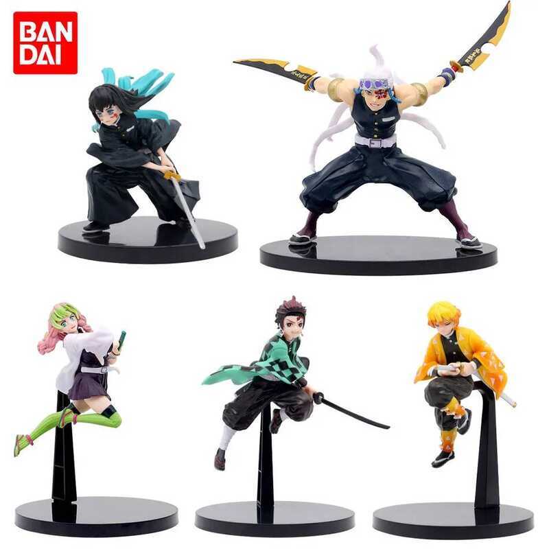 C Anime Demon Slayer Kimetsu No Yaiba Figure Kamado Tanjirou Action Figure Agatsuma Zenitsu Nezuko
