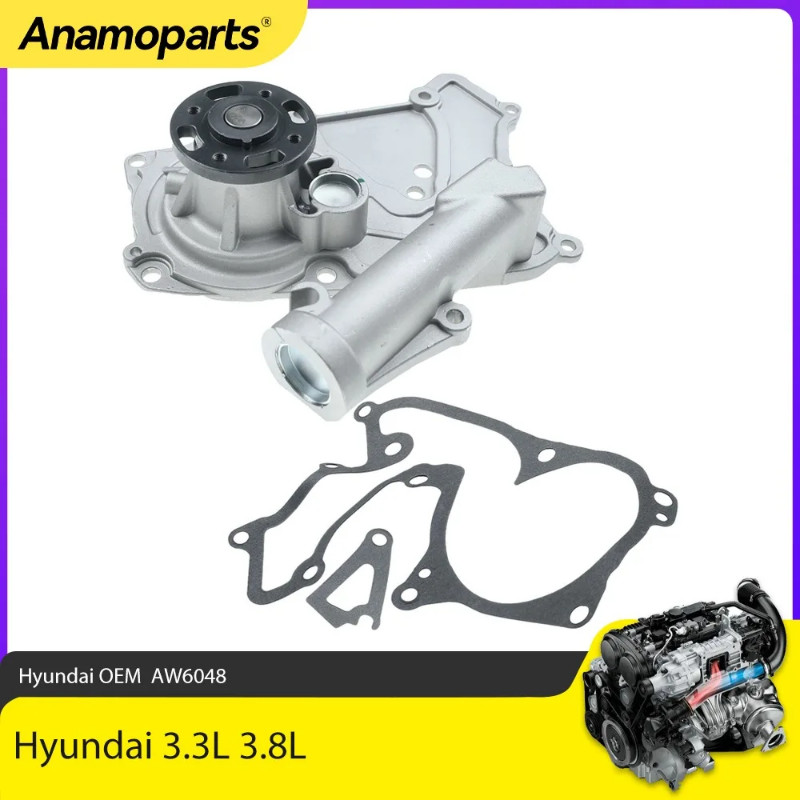 Engine Water Pump Fit 3.3 L 3.5 3.8 L For Hyundai Kia Genesis Palisade Amanti K900 3.3L 3.5L 3.8L D