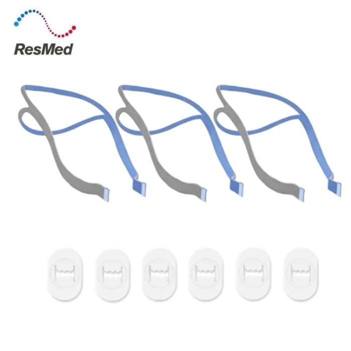 3pcs ResMed Airfit P10 Headgear Replacement Headband for Airfit P10 Nasal Pillow Mask CPAP Mask Str