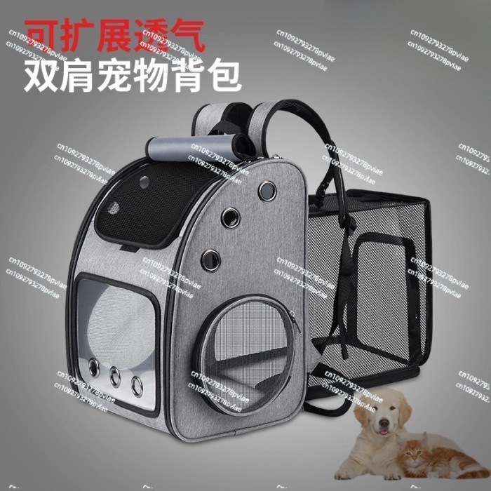New Cat Backpack Handbag Expandable Pet Portable Dog Backpack Foldable Dog Backpack