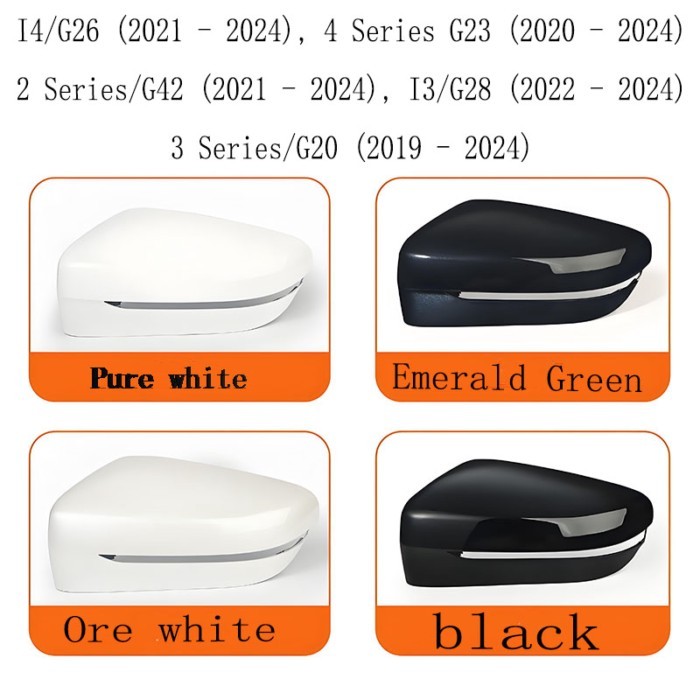 Car rearview mirror accessories suitable for BMW G20, G28, G23, G42, G26 rearview mirror frame, hou