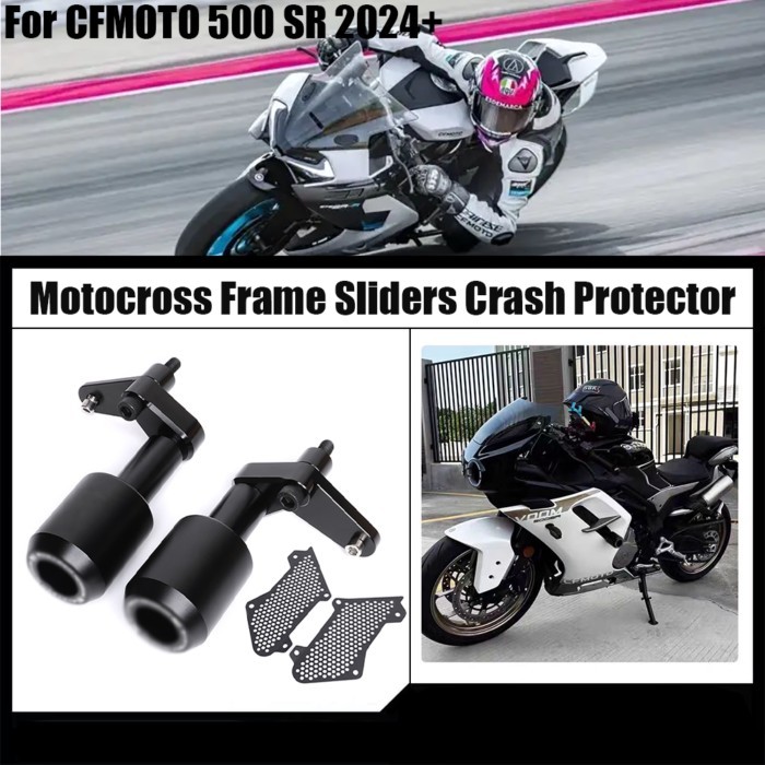 For CFMOTO 500SR SR 500 VOOM 2024 Motocross Frame Sliders Crash Protector