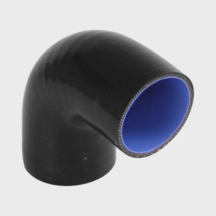 90 Degree Reducer Silicone Hose Intercooler Intake Pipe ID 63mm to 70mm 2.5in to 2.75in Universal