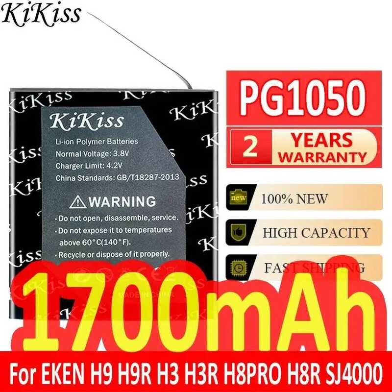 C Sports Camera Battery Pg1050 1700Mah For Eken H HR H3 H3r H8pro H8r Sj4000 For Sjcam Sj5000 M10 S